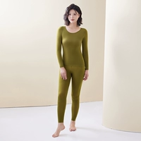 Травяной зеленый костюм (топ+брюки)
