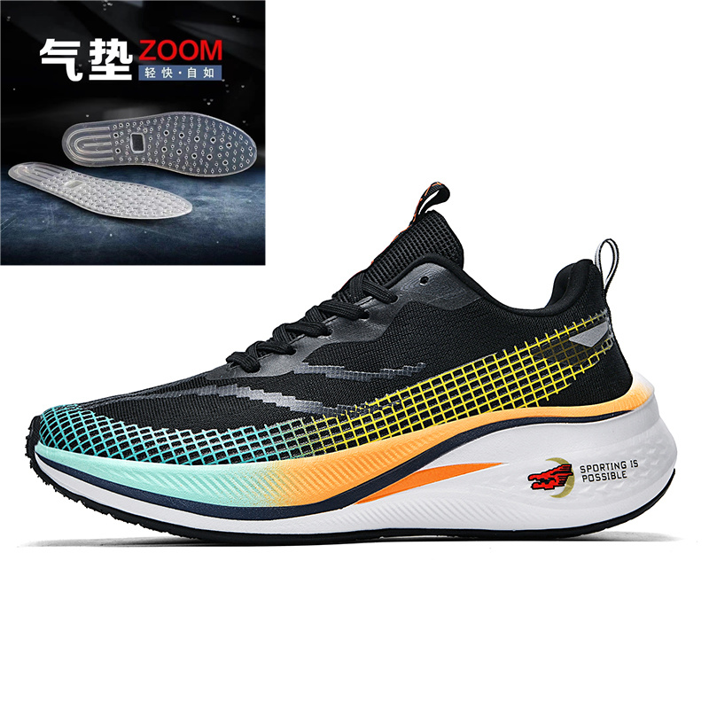 Red Rabbit 7pro Carbon Plate 6 Running Shoes Men's Shoes Summer Breathable New Special Racing Big Kids Ultra Light Sports Running Shoes (1627207:32392760919:Color classification:赤兔7pro-龙年限定黑-全掌ZOOM气垫款;20549:672896054:shoe size:37.5)