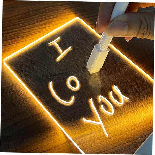 Доска для заметок, креативный светодиодный ночник, USB-доска для сообщений Holida