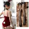 Áo Lót Ren Phong Cách Mới Mở Nút Body Hộp Đêm Nhung Thỏ Bé Gái Đồng Phục Cosplay Phù Hợp Với đồ thỏ sexy Đồ ngủ thỏ bông quyến rũ 