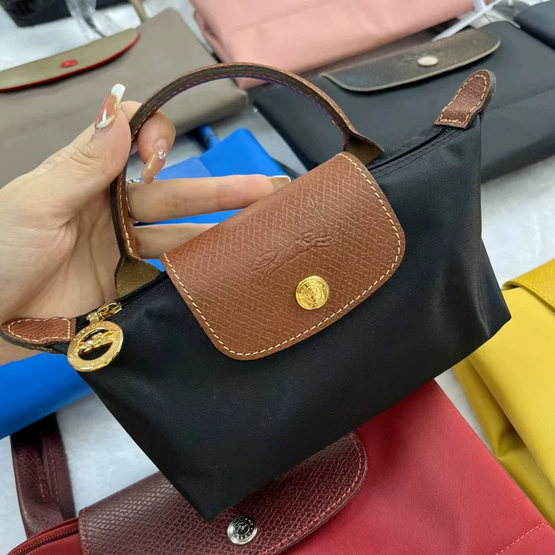 Строго отобранная во Франции сумка Longchamp MINI Mini Mini Dumpling Women Hands Hands Pack Short Paper White