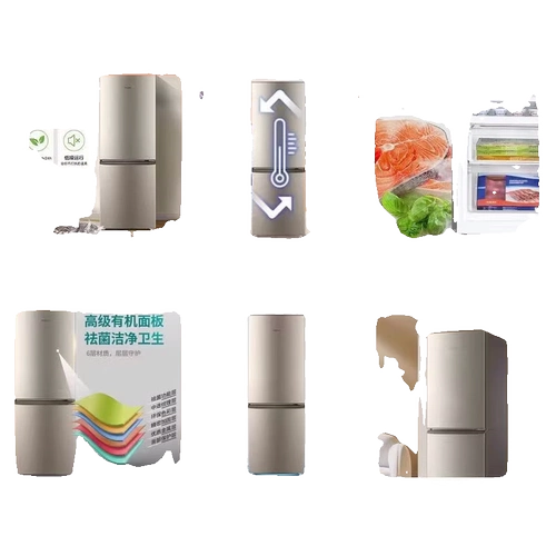 Haier холодильник небольшой бытовой общежитие аренда дома замораживание холодильника с двойной открытием холодильника Первая энергетическая экономия энергии