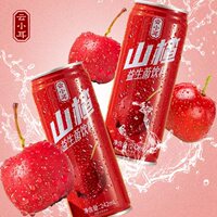 【开胃必备】山楂益生菌果汁饮料6罐*242ml