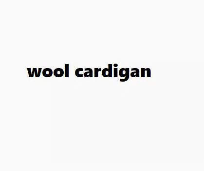 wool cardigan