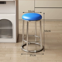 Масляная восковая кожа синяя + серебряные ножки].