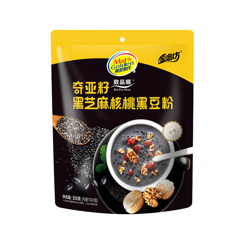 奇亚籽芝麻糊黑芝麻核桃黑豆粉营养早餐独立包装即食代餐冲调食品 桃亚实拍商品图