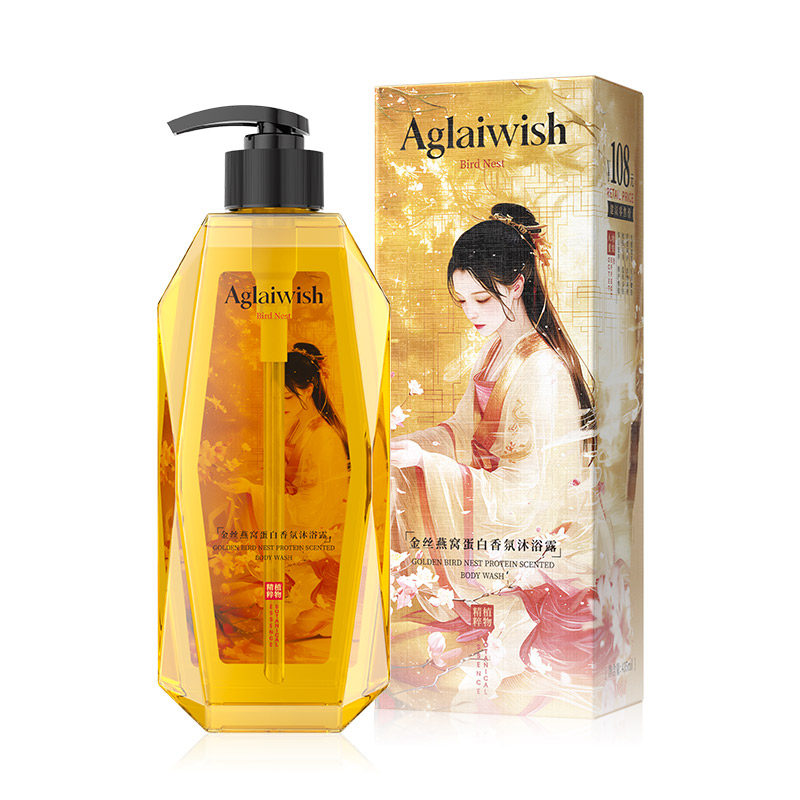 Aglaiwish金丝燕窝蛋白香氛沐浴露持久留香净肤清爽改善暗沉粗糙
