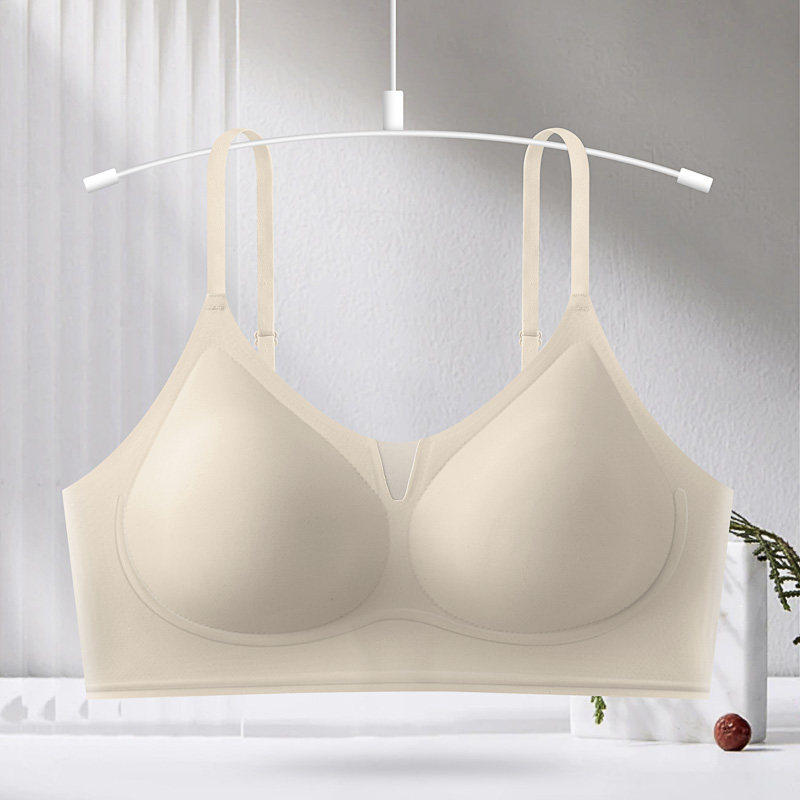 雅鹿无痕文胸果冻条软支撑透气内衣女聚拢小胸运动文胸罩2026新款