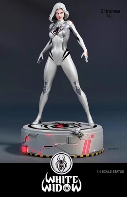 taobao agent [Booking] White Widow 1/4 Absolute Comics with a light statue with lights