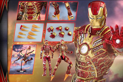 taobao agent HOTTOYS HT Iron Man MK41 Red Vocal Armor Armor Disney Limited MMS-412