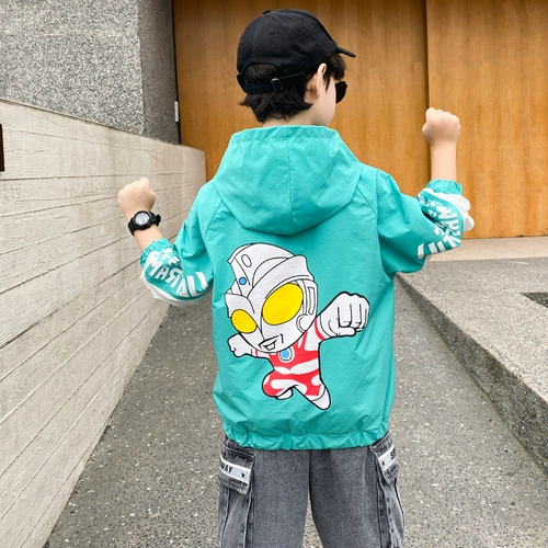 Ultra, Ультрамен Тига, детская летняя одежда, солнцезащитный крем, летняя одежда для защиты от солнца для мальчиков, дышащая куртка