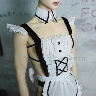 taobao agent BJD Uncle Maid dress BJD baby clothes classic black and white sexy maid costume BJD uncle Ding Ling baby workshop