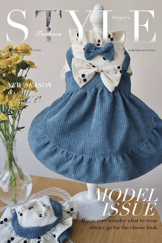 Оригинальное демисезонное вельветовое платье для выхода на улицу