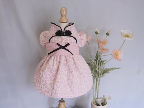 Оригинальное демисезонное розовое платье, ципао, широкая цветовая палитра, подарок на день рождения, китайский стиль