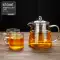 bộ ấm tra decor Ấm trà thủy tinh bằng gỗ trà tách nước 2024 bộ trà mới chịu nhiệt độ cao dày đơn nồi hộ gia đình ấm trà bộ ấm chén tiệp khắc chén trà bát tràng Ấm trà - Bộ ấm trà