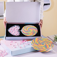 500 г красочная подарочная коробка Lollipop (диаметр около 21 см)