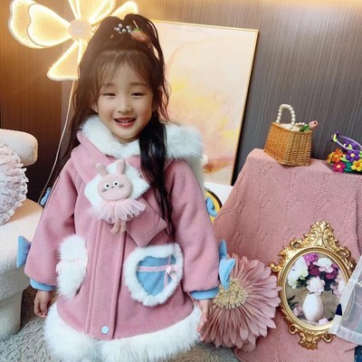taobao agent Children's quilted jacket, coat, dress, Lolita style, increased thickness, Birthday gift