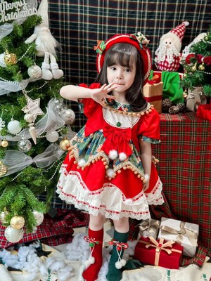 taobao agent Fleece summer small princess costume, children's dress, Lolita style, Birthday gift