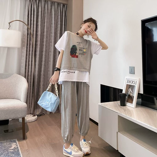 Летняя одежда для школьников, спортивные штаны для отдыха, для средней школы, в западном стиле, 16 лет, подходит для подростков