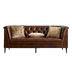 Nest vui vẻ Mỹ nhẹ sang trọng sofa da retro hiện đại tối giản phòng khách ba ghế sofa đơn kết hợp sản phẩm mới - Ghế sô pha Ghế sô pha