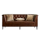 Nest vui vẻ Mỹ nhẹ sang trọng sofa da retro hiện đại tối giản phòng khách ba ghế sofa đơn kết hợp sản phẩm mới - Ghế sô pha