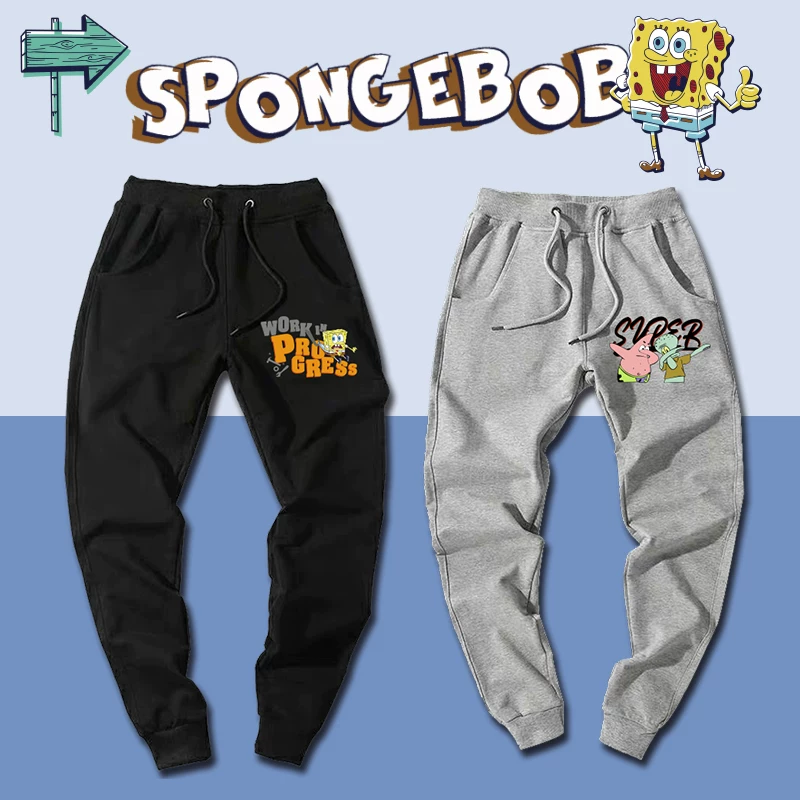 Детские спортивные хлопковые брюки Sponge, модная пара одежда, европейский стиль, на заказ, для любимых