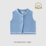 Детский осенний жилет, трикотажная детская куртка подходит для мужчин и женщин, 2020, в западном стиле