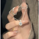 Блестящее ожерелье Galaxy, новинка 2025 года, высококачественное светлое роскошное нишевое ожерелье со сверкающим ключицей для влюбленных