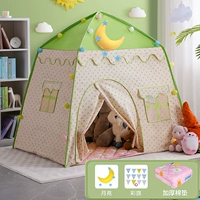 Зеленая трава зеленая (хлопковая площадка+цветовое флаг+луна)