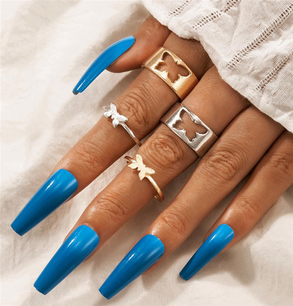 Европа и америка прилив панк творческий сплав кольцо установите любители кольцо кольцо  Punk couple rings set