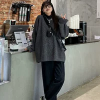 Серый [ветер колледжа осень и зима/куртка свитера]