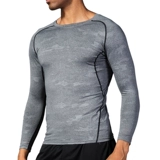 Спортивная эластичная дышащая баскетбольная футболка для тренировок для спортзала, в обтяжку, длинный рукав, короткий рукав, для бега