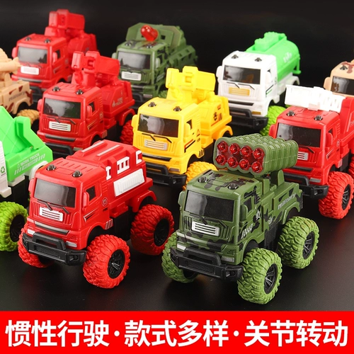 Инерционная игрушечная машина, экскаватор для мальчиков, камуфляжная ударопрочная модель автомобиля, пожарная машина