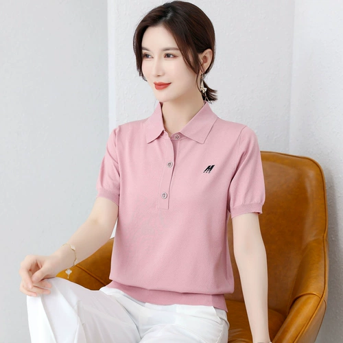 Футболка, летняя одежда для матери, трикотажный свитер, коллекция 2022