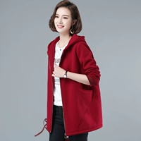 Куртка для матери, тонкая толстовка с капюшоном, в корейском стиле, осенняя