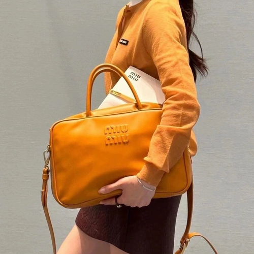 Miumiu, большие портативные бретели, ремешок для сумки, Франция, из натуральной кожи