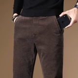 Демисезонные вельветовые бархатные флисовые удерживающие тепло зимние штаны, увеличенная толщина