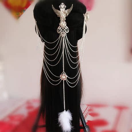 九州天空城雪飞霜鞠婧褘同款头饰耳环发夹发扣发簪子古装汉服发饰