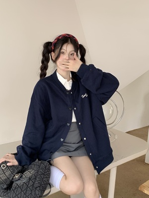 taobao agent Base thin Japanese school skirt, baseball uniform, autumn jacket