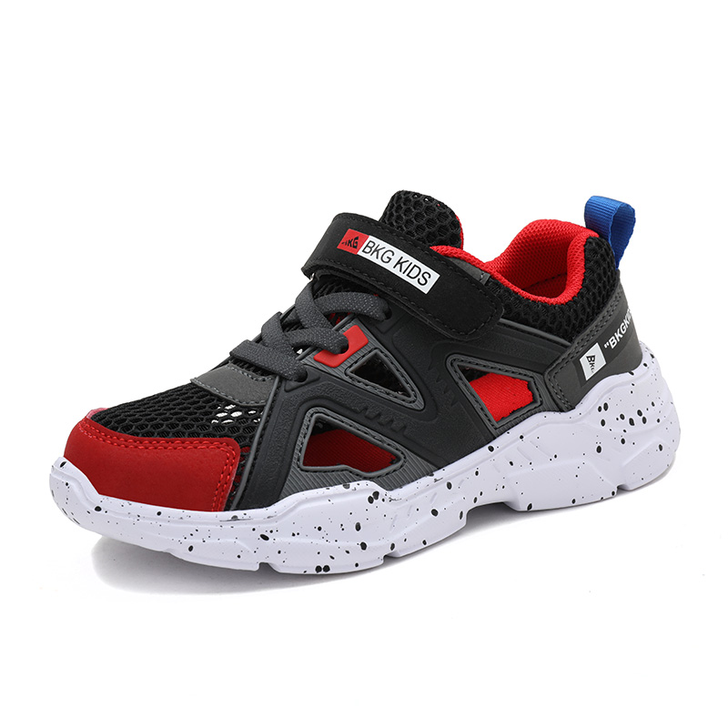 bk children's shoes boys mesh sports shoes girls breathable hollow single mesh shoes in the big children's fashion mesh shoes sandals