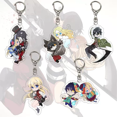 Убивание ангелов Ангелов из игры Смерти Аниме Акриловая периферийная кулона для ключей
