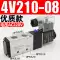 Van điện từ khí nén 4v210-08/110-06/310-10/410-15 van điều khiển Van gas điện tử 24V 220v van bi điều khiển khí nén van khí nén kitz Van khí nén