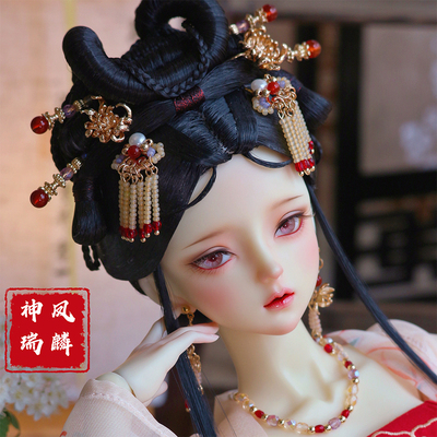 taobao agent BJD ancient wind headdress 3 points- [Fenglin Shenrui SP] supporting necklace, earrings, mules, shooting accessories