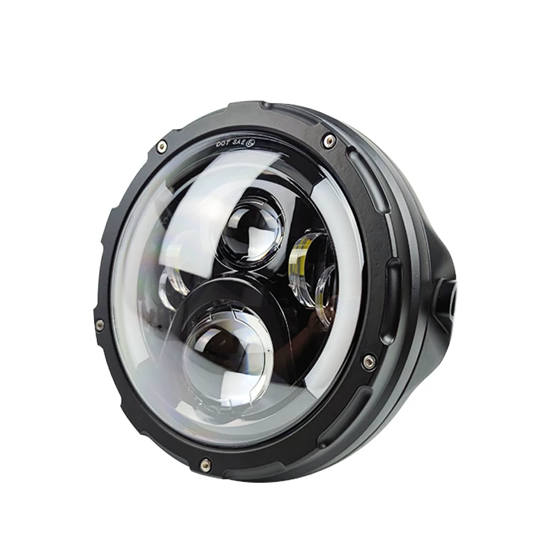 Применимо к Kawasaki Xiaohuo 650/ER6N/Z400 модифицированная мотоциклетная LED ретро круглая лампа сборка