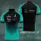 áo sơ mi polo Bộ đồ đua thoáng khí nhanh khô của Mercedes AMG Petronas F1 Team 2022 áo phông nam có cổ Polo