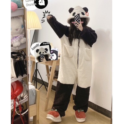 taobao agent Coral velvet demi-season pijama, cute hoody, increased thickness, 2022 collection