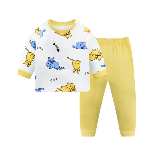 Детская пижама для мальчиков, термобелье, нижнее белье, хлопковый демисезонный удерживающий тепло комплект, подходит для подростков