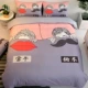 Ins net đỏ cá tính cặp vợ chồng bốn mảnh phim hoạt hình sáng tạo chăn ga giường 1,5 / 1,8m giường đôi - Bộ đồ giường bốn mảnh