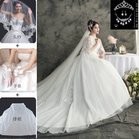 Свадебное платье дракона+набор трех -цепочек+ювелирные изделия