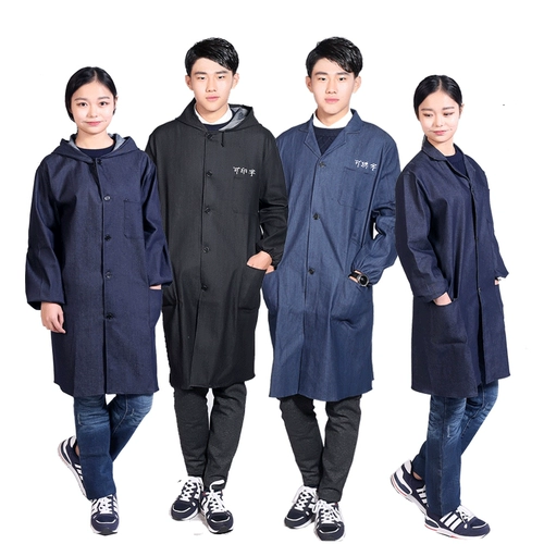 Демисезонный камуфляжный джинсовый нагрудник для работы, комплект